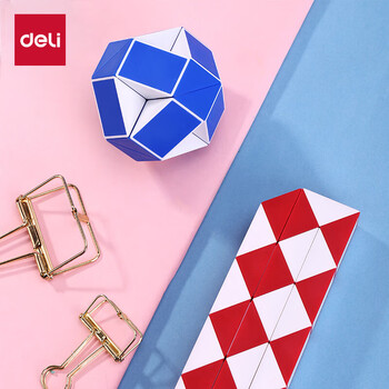 得力(deli)24段百变魔尺魔方弹力结构耐玩耐折 益智减压趣味DIY玩具六一儿童节礼物男女孩赠送视频教程 得力(deli)24段百变魔尺魔方弹力结构耐玩耐折 益智减压趣味DIY玩具六一儿童节礼物男女孩赠送视频教程