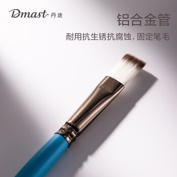 得力（deli）丹途画笔套装（5支/套）尼龙画刷画笔美术绘画套装专业美术扁头礼物圆头平峰RB5画画笔毕业礼物