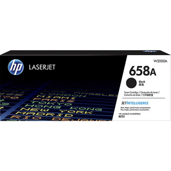 惠普(HP) 硒鼓 658A/W2000A 黑色硒鼓粉盒 适用于M751dn/M751n打印机 W2000A 黑色（约7000页）