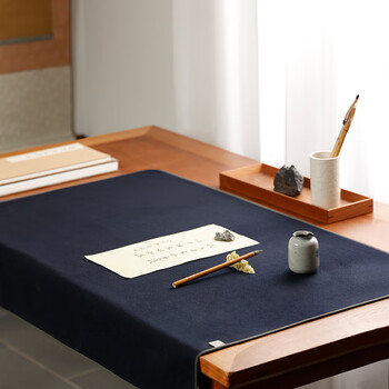 【全网低价】弘梅羊毛毛毡垫 毛笔书法国画毛垫布 文房四宝水洗包边不起球画毡子100*200cm蓝色 【全网低价】弘梅羊毛毛毡垫 毛笔书法国画毛垫布 文房四宝水洗包边不起球画毡子100*200cm蓝色