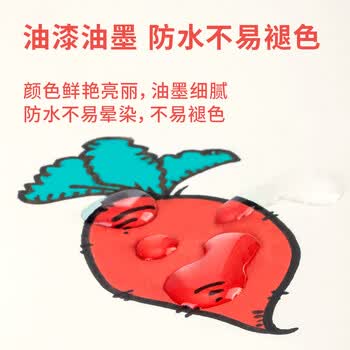 得力（deli）2.0mm轮胎修补油漆笔马克笔高光笔签字签到手绘涂鸦记号笔 清明扫墓石碑碑文笔防水12支 S558 蓝色