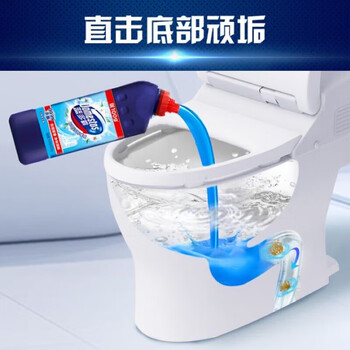蓝多霸（DOMESTOS） 清洁剂 长效洁厕啫喱冰川山泉香600G*3瓶 清洁去垢 留香