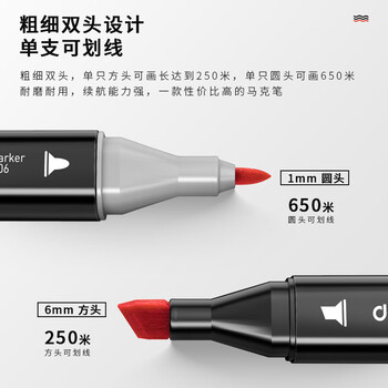 得力（deli）12色速干马克笔涂色套装水彩笔绘画手绘树涂鸦笔画笔荧光笔diy热门商品水彩笔美育毕业礼物礼物