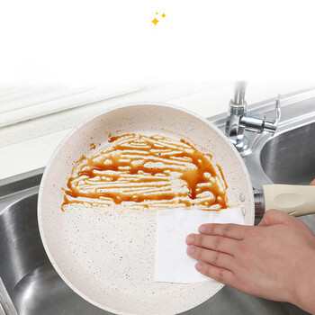 可可欣（KEKEXIN）巨型厨房洗碗湿巾 厨房用纸 卫生清洁去油污湿纸巾 100抽*5包