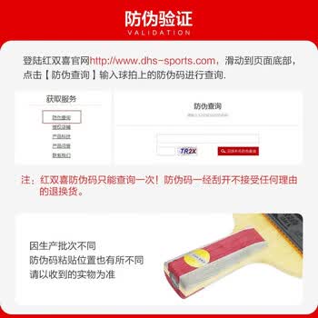 红双喜（DHS）对拍三星级乒乓球拍横对拍套装E302/H3002随机发（附乒乓球）