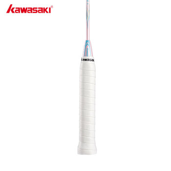 川崎（KAWASAKI）羽毛球手胶软弹粘性减震防滑吸汗带超软001白色（10条装）