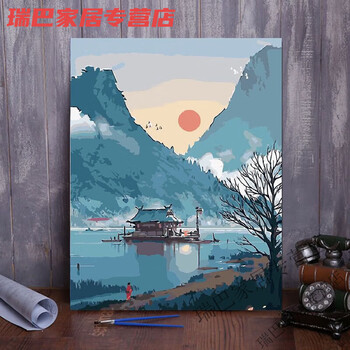 油画　船 数字油画船价格报价行情- 京东
