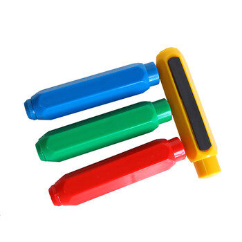 御杰自动弹出可磁吸粉笔套无尘粉笔套磁性粉笔夹不脏手教师儿童粉笔延长器握笔器按动式