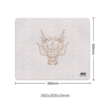 AOC光伏玻璃膜专业电竞游戏鼠标垫中小号 360*300*3mm电脑办公键盘桌垫G50/93灰白色 AOC光伏玻璃膜专业电竞游戏鼠标垫中小号 360*300*3mm电脑办公键盘桌垫G50/93灰白色