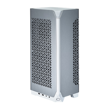 酷冷至尊（CoolerMaster）NCORE 100 AIR高性能ITX小机箱 迷你主机 白色铝壳 （14.7L/预装风扇/配PCI-E 4.0延长线/type-c）