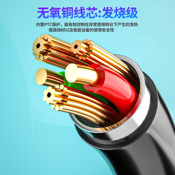 Delippo PD诱骗线Type-C转小口4.5*3.0MM适用戴尔笔记本xps13 9360 7460 7472 燃7000电脑充电器线65W