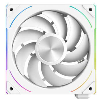 安耐美（Enermax）积木风扇 CL30 12CMARGB机箱风扇 水冷散热风冷风扇 数字显屏 正叶白色单个
