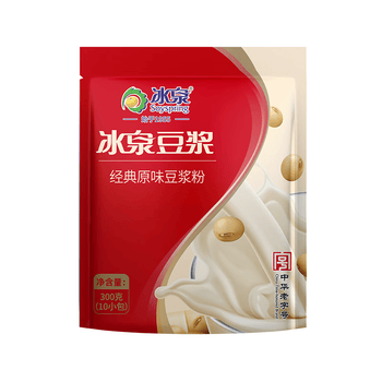 冰泉经典原味豆浆粉300g 低甜营养早餐 中华老字号速溶豆浆饮品