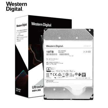 西部数据 企业级氦气硬盘 Ultrastar HC550 SATA 18TB 7200转 512MB CMR (WUH721818ALE6L4)