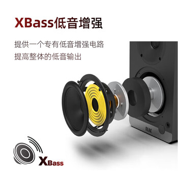 意力（ELAC）CONNEX DCB41发烧级桌面音箱有源HiFi音响电脑音响USB接口高保真蓝牙音响 橙色一对