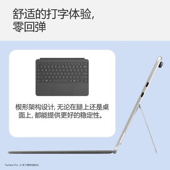 微软(Microsoft)Surface Pro 12英寸键盘盖 板岩灰(适配Surface Pro 12英寸单主机) 微软(Microsoft)Surface Pro 12英寸键盘盖 板岩灰(适配Surface Pro 12英寸单主机)