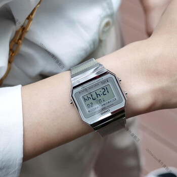 卡西欧casio五年电池时尚手表防水夜光闹铃学生男女表9aa700wm7a