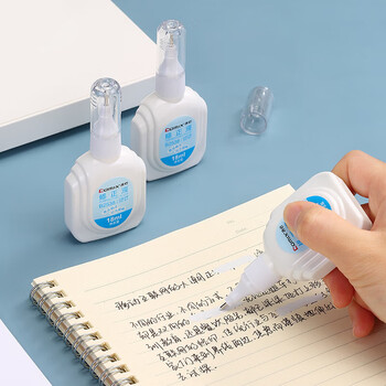 【全网低价】齐心(Comix) 18ml 12支装 快干修正液环保涂改液 学生用品大只修改正液 白色 B2538