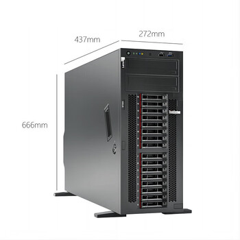 联想（Lenovo）ST550塔式工作站电脑双路GPU服务器主机 金牌6230*1 64G内存/480GSSD*2+2.4TSAS*3/730-8I 厂直