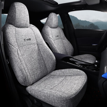 牛康2023款丰田奕泽chr汽车座套四季通用全包女亚麻皮专用坐垫座椅套