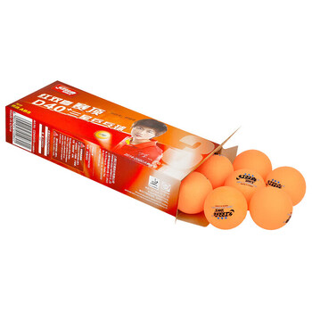 红双喜DHS赛顶三星球乒乓球40+有缝球黄色10只装