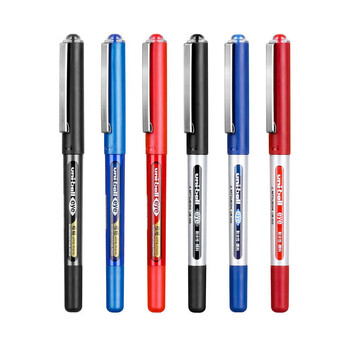 uni三菱 UB-150 直液式中性笔耐水耐晒走珠笔0.5mm 黑色 10支装 uni三菱 UB-150 直液式中性笔耐水耐晒走珠笔0.5mm 黑色 10支装