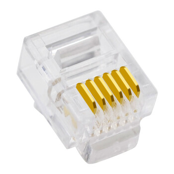 礼嘉 LJ-DD10 镀金6P6C电话水晶头 六芯语音RJ12电话线插头 数控水晶头 6芯线接头 50U镀金 10个/包 礼嘉 LJ-DD10 镀金6P6C电话水晶头 六芯语音RJ12电话线插头 数控水晶头 6芯线接头 50U镀金 10个/包