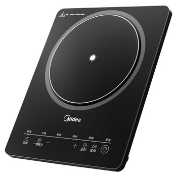 美的（Midea）电磁炉 2200W大功率3D悬浮大火170mm线圈盘9档火力调节 耀黑经典面板 MC-22XA11