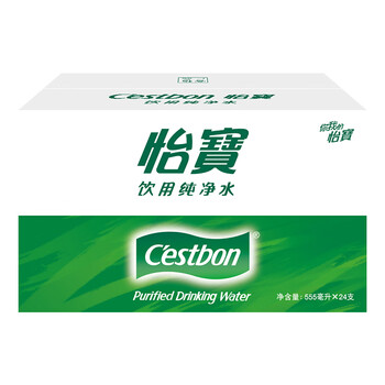 怡宝 饮用水 纯净水555ml*24瓶 整箱装