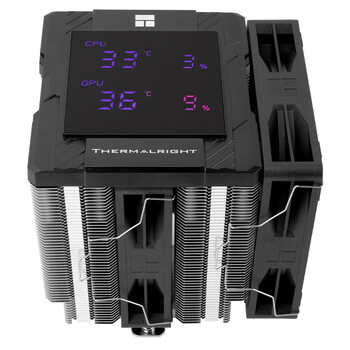 利民（thermalright）Peerless Assassin 120 Digital BLACK 数显屏 六热管CPU风冷散热器 PA120 Digital BLACK 