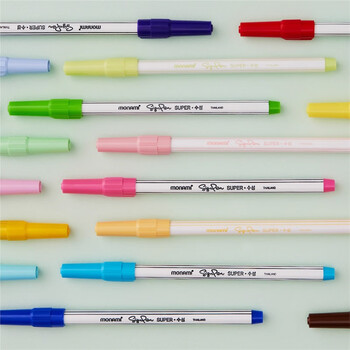 慕那美（monami）SuperPastel水性笔水彩笔勾线笔学生画画手账涂色0.7柔和系12色套装04045Z12水彩笔