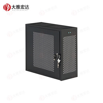 大雅宏达 电脑主机安全保密机箱 PC台式机 带锁防盗机箱 禁用USB数据保护箱顶部通风 DYD-GRJX001