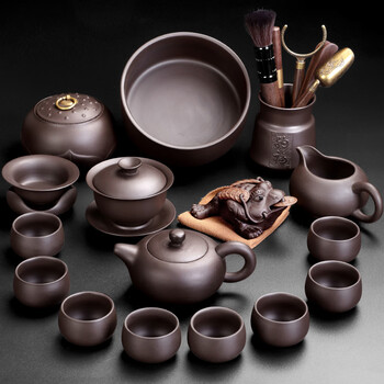 陶芸品 艺韵紫砂茶具价格报价行情- 京东