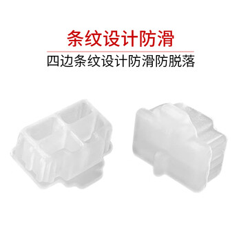 索厉 rj45网口防尘塞 RJ45防尘防潮网口 网口封口塞 可拆卸网口防尘塞 硅胶材质 透明色100个装 20599