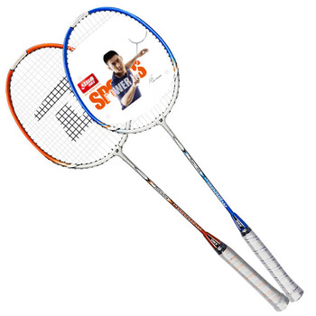 红双喜（DHS）DHS羽毛球拍对拍儿童成人初学双拍羽拍套装含羽球手胶1018