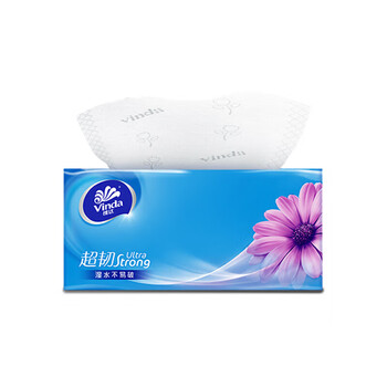 维达 抽纸 超韧3层抽取式纸面巾100抽18包*2提 V2283+去污湿巾单片