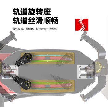 斯波阿斯S6电脑智能网羽拍毛球拍两用拉穿线机缠绑线拉线机工具 红色