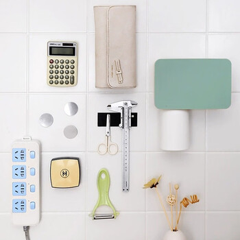 欧唛背胶磁片磁铁贴片磁吸贴片黑板贴预切软磁片DIY教学双面胶磁力贴橡胶磁贴 圆形30mm*3mm 50个装