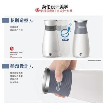 摩飞电器（HWM）摩飞电器 电水壶便携式不锈钢电热水壶迷你小容量水壶旅行出差酒店烧水壶 MR6090
