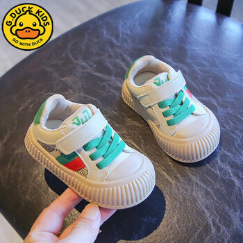 gduckkids小黄鸭学步鞋软底超轻英伦风14岁宝宝鞋子男童机能鞋5女童