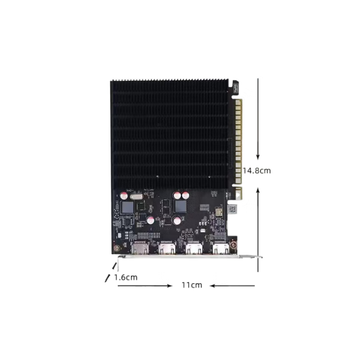 铭鑫（MINGXIN）GT730K-4GBD3独显 办公娱乐工控医疗 多屏显卡系列 4屏显卡4HDMI接口 视界风GT730K-4GBD3 4HDMI版