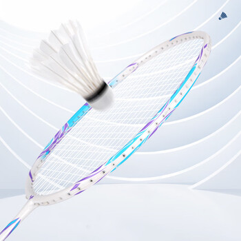 尤迪曼浅色系清新全碳素羽毛球拍4U进攻单拍1支装S2