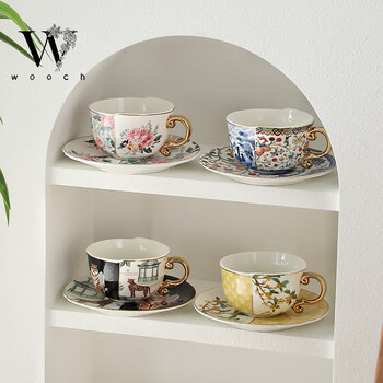 物取（WOOCH）高级轻奢咖啡杯碟新婚礼物结婚礼盒套装情侣咖啡杯水杯乔迁伴手礼