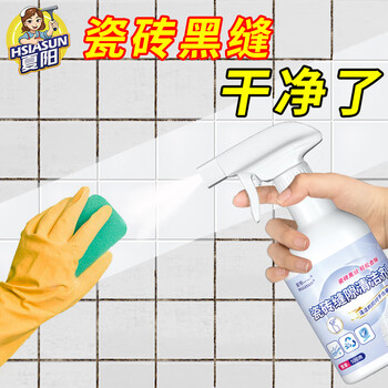 夏阳（XIAYANG）瓷砖缝隙清洁剂500ml地砖地板美缝清洗厕所美缝去黑强力去污