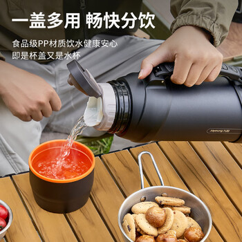 九阳(Joyoung)旅行壶保温壶不锈钢大容量保温瓶真空保温水壶黑色2LWR575(黑) 九阳(Joyoung)旅行壶保温壶不锈钢大容量保温瓶真空保温水壶黑色2LWR575(黑)