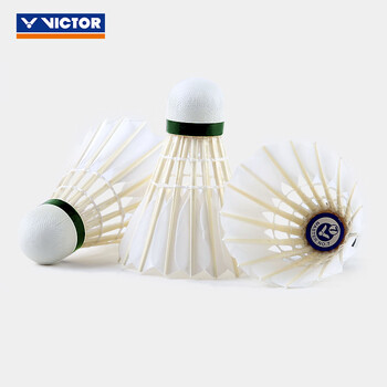 威克多（VICTOR）自营旗舰店羽毛球鹅毛球耐打稳定 比赛训练球MS7 大师7号 12只装