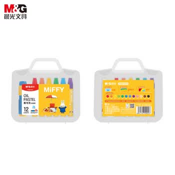 晨光（M&G）文具12色+1支易可洗学生丝滑油画棒儿童蜡笔幼儿画画涂鸦绘画用品含削笔器米菲生日礼物