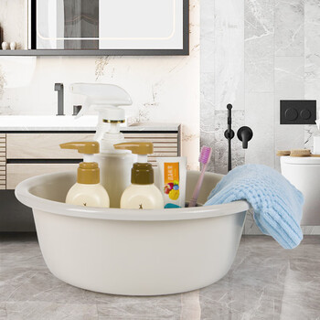 本迪大号加厚洗脸盆36cm三只装洗脸盆洗菜盆洗脚盆学生塑料盆泡脚盆