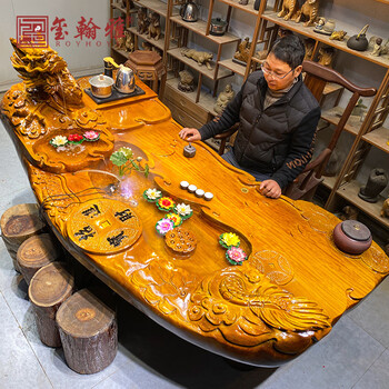 天然根雕茶台型号规格- 京东