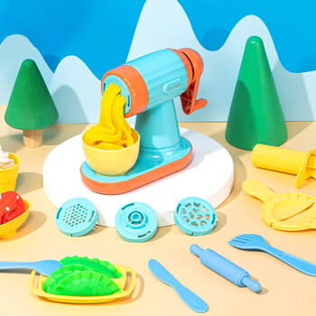 得力彩泥面条机套装 彩泥橡皮泥超轻粘土玩具男孩女孩手工DIY黏土儿童生日开学文具